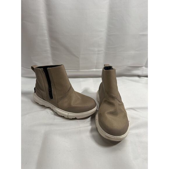 SOREL Explorer II Waterproof Ankle Bootie side zip omega taupe Women’s size 5 - Picture 1 of 7